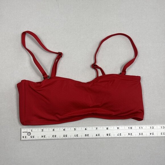 Andie Women's XS The Rio Swim Top Convertible Strap Cherry Red NWT - Picture 5 of 16